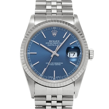ロレックス デイトジャスト 16234 ブルー メンズ 時計 【中古】【wristwatch】