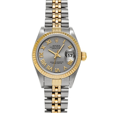 ロレックス デイトジャスト 69173 グレー レディース 時計 【中古】【wristwatch】