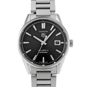 タグ ホイヤー カレラ キャリバー5 WAR211A.BA0782 ブラック メンズ 時計 【中古】【wristwatch】