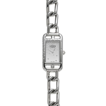 エルメス ナンタケット NA2.131 シルバー/ダイヤモンド レディース 時計 【中古】【wristwatch】