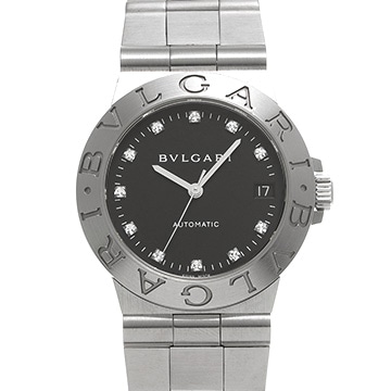 ブルガリ ディアゴノ スポーツ LCV35S ブラック/ダイヤモンド メンズ 時計 【中古】【wristwatch】