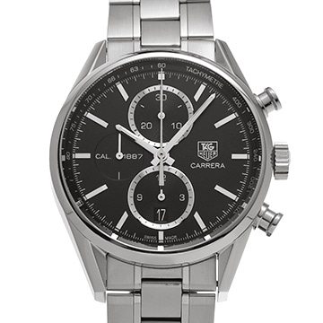タグ ホイヤー カレラ キャリバー1887 CAR2110.BA0720 ブラック メンズ 時計 【中古】【wristwatch】