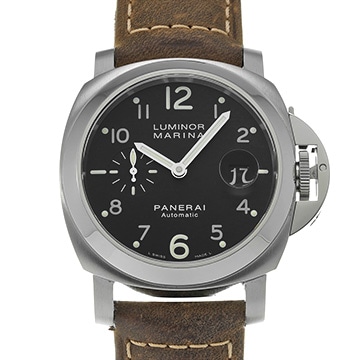 パネライ ルミノールマリーナ オートマティック PAM00164 ブラック メンズ 時計 【中古】【wristwatch】