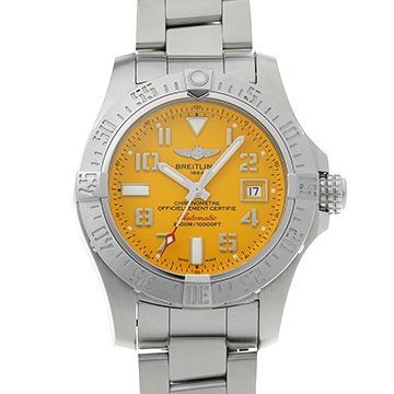 ブライトリング アベンジャーII シーウルフ A1733110/I519 イエロー メンズ 時計 【中古】【wristwatch】