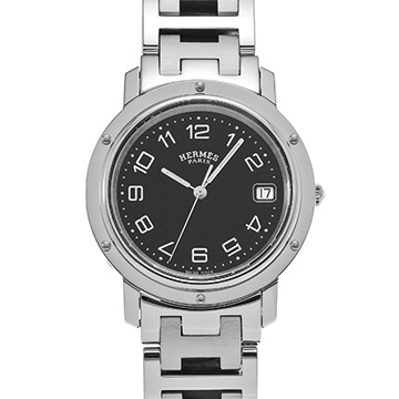 エルメス クリッパー CL6.710 ブラック メンズ 時計 【中古】【wristwatch】