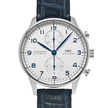 IWC ポルトギーゼ クロノグラフ IW371605 シルバー メンズ 時計 【中古】【wristwatch】