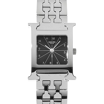 エルメス Hウォッチ HH1.210 ブラック レディース 時計 【中古】【wristwatch】
