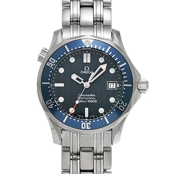 オメガ シーマスター プロフェッショナル 300 ミッドサイズ 2561.80 ブルー ユニセックス 時計 【中古】【wristwatch】