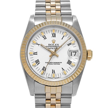 ロレックス デイトジャスト 68273 ホワイト ユニセックス 時計 【中古】【wristwatch】