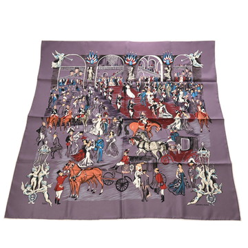 エルメス カレ 90 SOIREE DE GALA マルチカラー シルク100％ レディース 【中古】【other】