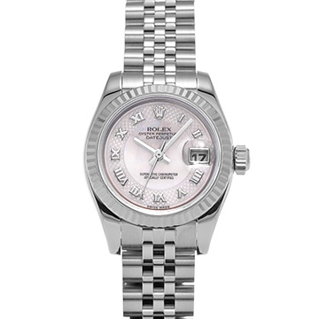 ロレックス デイトジャスト 179174 ピンクシェル レディース 時計 【中古】【wristwatch】