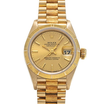 ロレックス デイトジャスト 69278 シャンパン レディース 時計 【中古】【wristwatch】