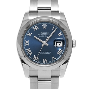ロレックス デイトジャスト 116200 ブルー メンズ 時計 【中古】【wristwatch】
