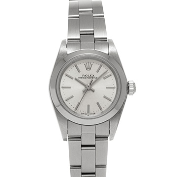 ロレックス オイスターパーペチュアル 76080 シルバー レディース 時計 【中古】【wristwatch】