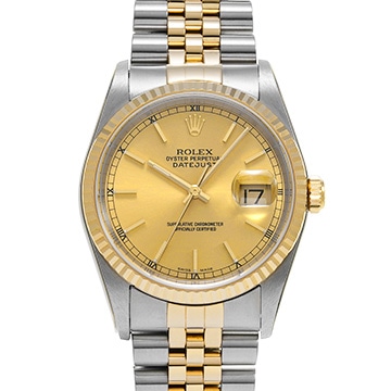 ロレックス デイトジャスト 16233 シャンパン メンズ 時計 【中古】【wristwatch】