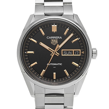 タグ ホイヤー カレラ デイデイト WDA2111.BA0043 ブラック メンズ 時計 【中古】【wristwatch】