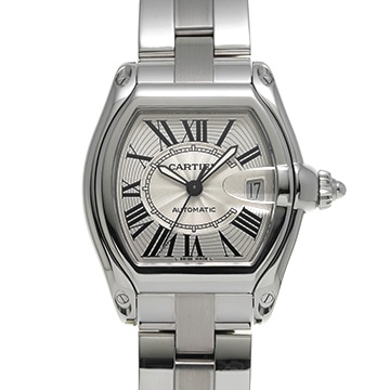 カルティエ ロードスター LM W62025V3 シルバー メンズ 時計 【中古】【wristwatch】