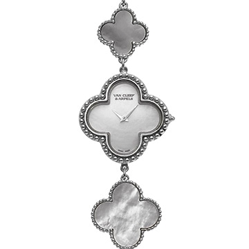 ヴァン クリーフ&アーペル アルハンブラ VCARD67700 ホワイトシェル レディース 時計 【中古】【wristwatch】