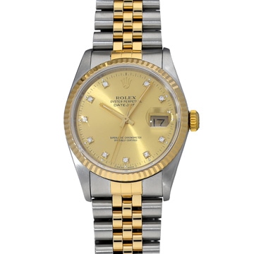 ロレックス デイトジャスト 16233 シャンパン メンズ 時計 【中古】【wristwatch】