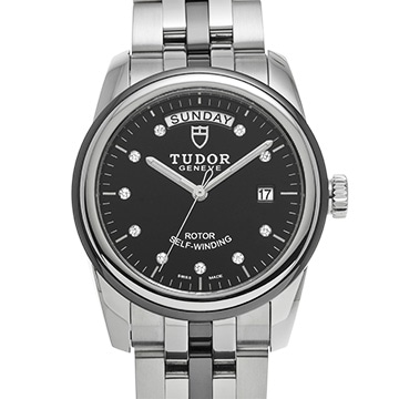 チューダー / チュードル グラマー デイトデイ 56010N ブラック/ダイヤモンド レディース 時計 【中古】【wristwatch】