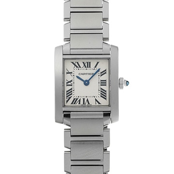 カルティエ タンクフランセーズ SM　 W51008Q3 シルバー レディース 時計 【中古】【wristwatch】