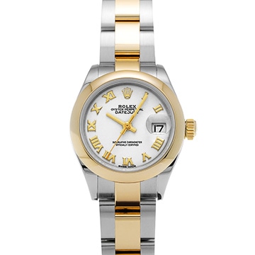 ロレックス デイトジャスト 28 279163 ホワイト レディース 時計 【中古】【wristwatch】