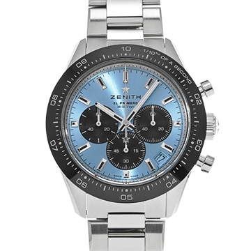 ゼニス クロノマスター スポーツ エル・プリメロ ヨシダスペシャル 03.3104.3600/54.M3100 アクアブルー/ブラック メンズ 時計 【中古】【wristwatch】
