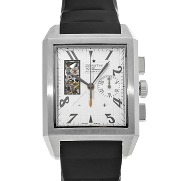 ゼニス グランド ポートロワイヤル オープン 03.0550.4021/01.C503 シルバー メンズ 時計 【中古】【wristwatch】