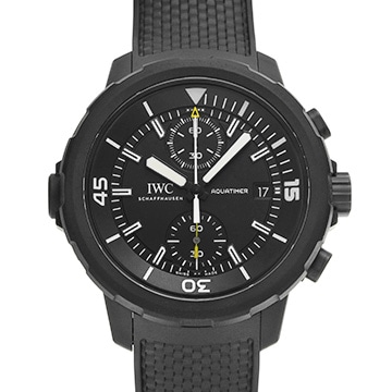 IWC アクアタイマー クロノグラフ ガラパゴスアイランド IW379502 ブラック メンズ 時計 【中古】【wristwatch】