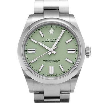 ロレックス オイスターパーペチュアル 41 134300 ピスタチオ メンズ 時計 【中古】【wristwatch】