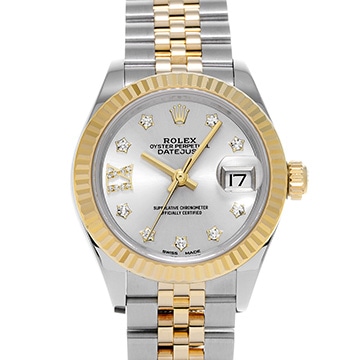 ロレックス レディ デイトジャスト 28 279173G シルバー/ダイヤモンド レディース 時計 【中古】【wristwatch】