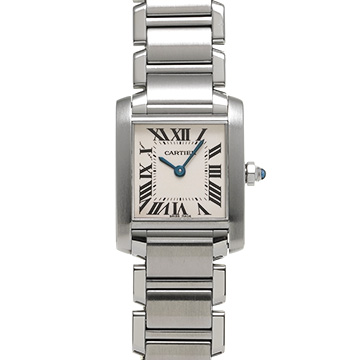 カルティエ タンクフランセーズ SM　 W51008Q3 シルバー レディース 時計 【中古】【wristwatch】