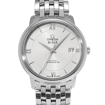 オメガ デ・ヴィル プレステージ コーアクシャル 424.10.37.20.02.001 シルバー メンズ 時計 【中古】【wristwatch】