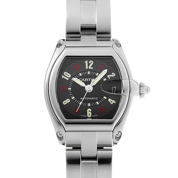 カルティエ ロードスター LM W62002V3 ブラック メンズ 時計 【中古】【wristwatch】