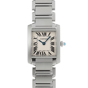 カルティエ タンクフランセーズ SM　 W51008Q3 シルバー レディース 時計 【中古】【wristwatch】