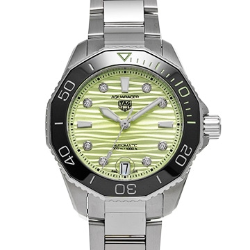 タグ ホイヤー アクアレーサー プロフェッショナル 300 キャリバー5 WBP231L.BA0618 グリーン/ダイヤモンド メンズ 時計 【中古】【wristwatch】