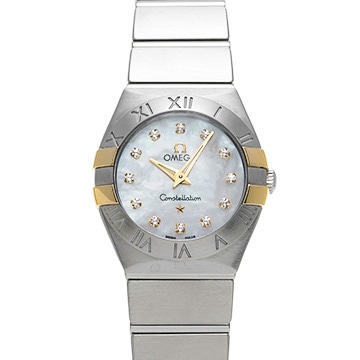 オメガ コンステレーション クォーツ 123.20.24.60.55.006 ホワイトシェル/ダイヤモンド レディース 時計 【中古】【wristwatch】