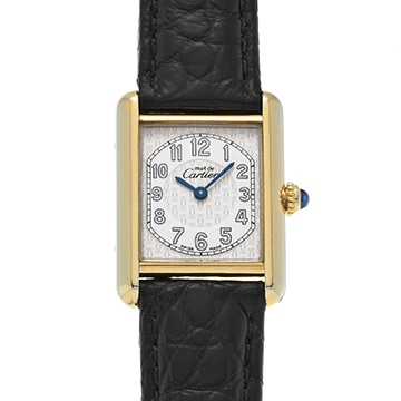 カルティエ マストタンク MM W1013854 ホワイト レディース 時計 【中古】【wristwatch】