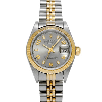 ロレックス デイトジャスト 79173 グレー レディース 時計 【中古】【wristwatch】