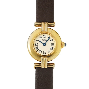 カルティエ マスト コリゼ ヴェルメイユ SM 590002 アイボリー レディース 時計 【中古】【wristwatch】