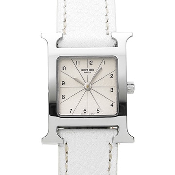 エルメス Hウォッチ HH1.210 ホワイト レディース 時計 【中古】【wristwatch】