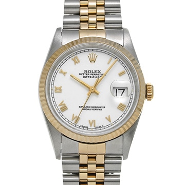ロレックス デイトジャスト 16233 ホワイト メンズ 時計 【中古】【wristwatch】