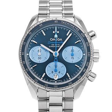 オメガ スピードマスター 38 コーアクシャル 324.30.38.50.03.002 ブルー ユニセックス 時計 【新品】【wristwatch】