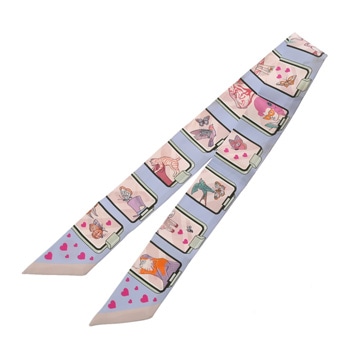 エルメス ツイリー HERMES STORY マルチカラー シルク100％ レディース 【中古】【other】