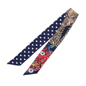 エルメス ツイリー JUNGLE LOVE LOVE マルチカラー シルク100％ レディース 【中古】【other】