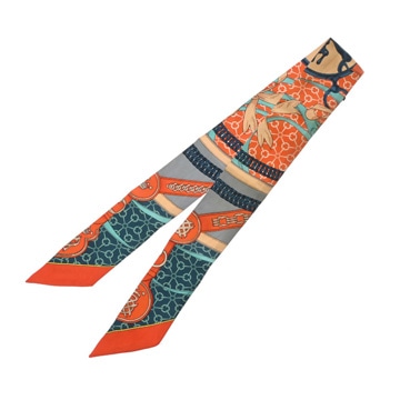 エルメス ツイリー LA PROMENDE DU MATIN マルチカラー シルク100％ レディース 【中古】【other】