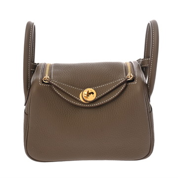 エルメス リンディ ミニ エトゥープ トリヨンクレマンス レディース バッグ 【中古】【bag】