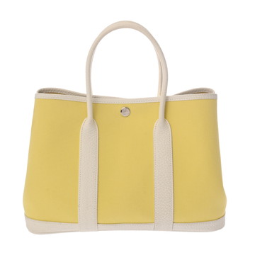 エルメス ガーデンパーティ TPM ジョーヌプッサン/ブロン トワルオフィシエ/ネゴンダ レディース バッグ 【中古】【bag】