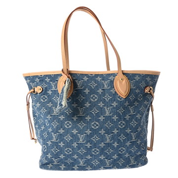 ルイ ヴィトン モノグラムデニム ネヴァーフル MM　 ブルー M13192 モノグラムデニム レディース バッグ 【中古】【bag】