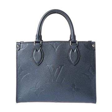 ルイ ヴィトン オンザゴーPM 2WAY ネイビーブルー M58956 モノグラムアンプラント レディース バッグ 【中古】【bag】